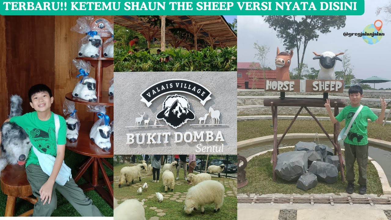 TERBARU!! WISATA BUKIT DOMBA SENTUL | KETEMU DOMBA 'SHAUN THE SHEEP'