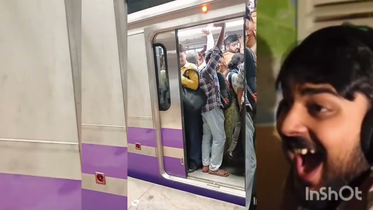 Hey Bhagwan Ye kya ho gaya Kolkata Metro me 😩 Horrible Condition in Chandni chowk Metro station 🚉