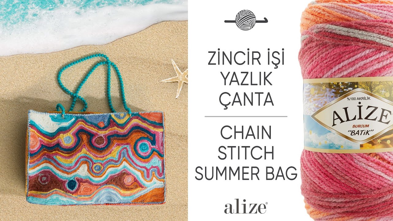 Alize Burcum Batik ile Yazlık Çanta • Summer Bag • Летняя сумка