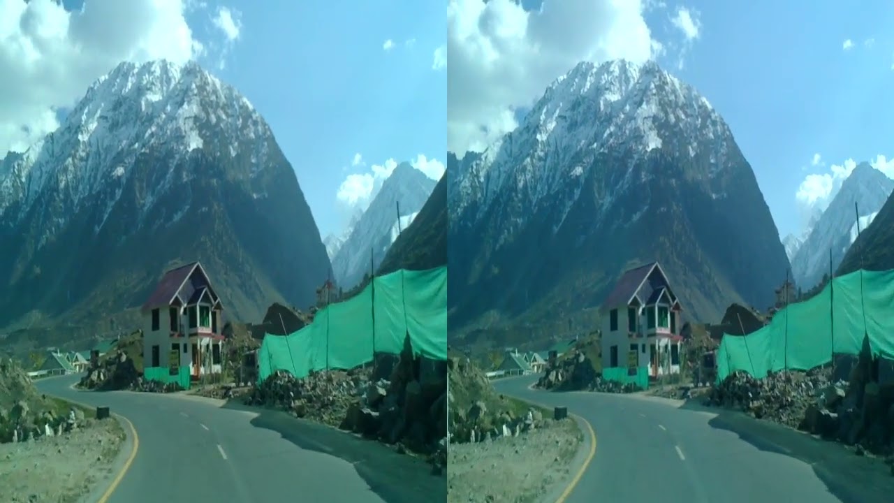 On way to Babusar Plains after Naran (3D, Stereo, Virtual Reality, VR, VR Box)