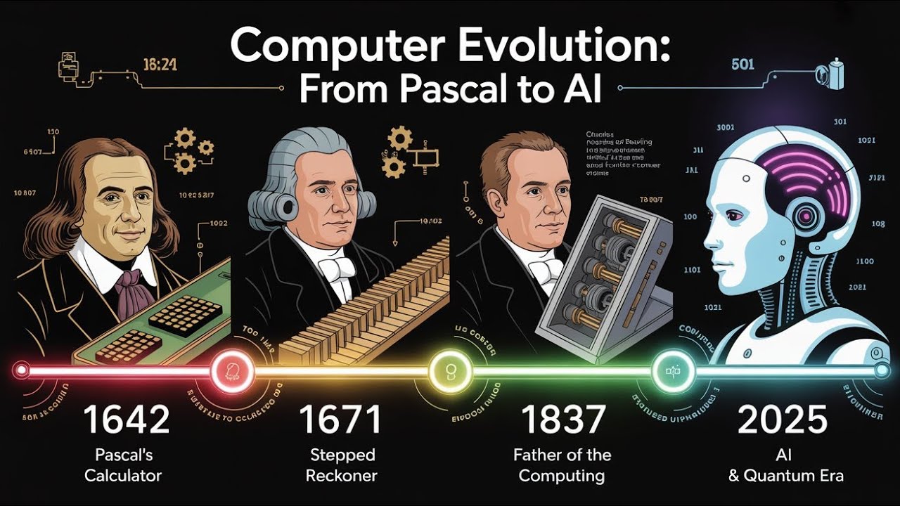 Evolution of Computer Explained in Urdu | From 1st Generation to AI | Complete History of Computers