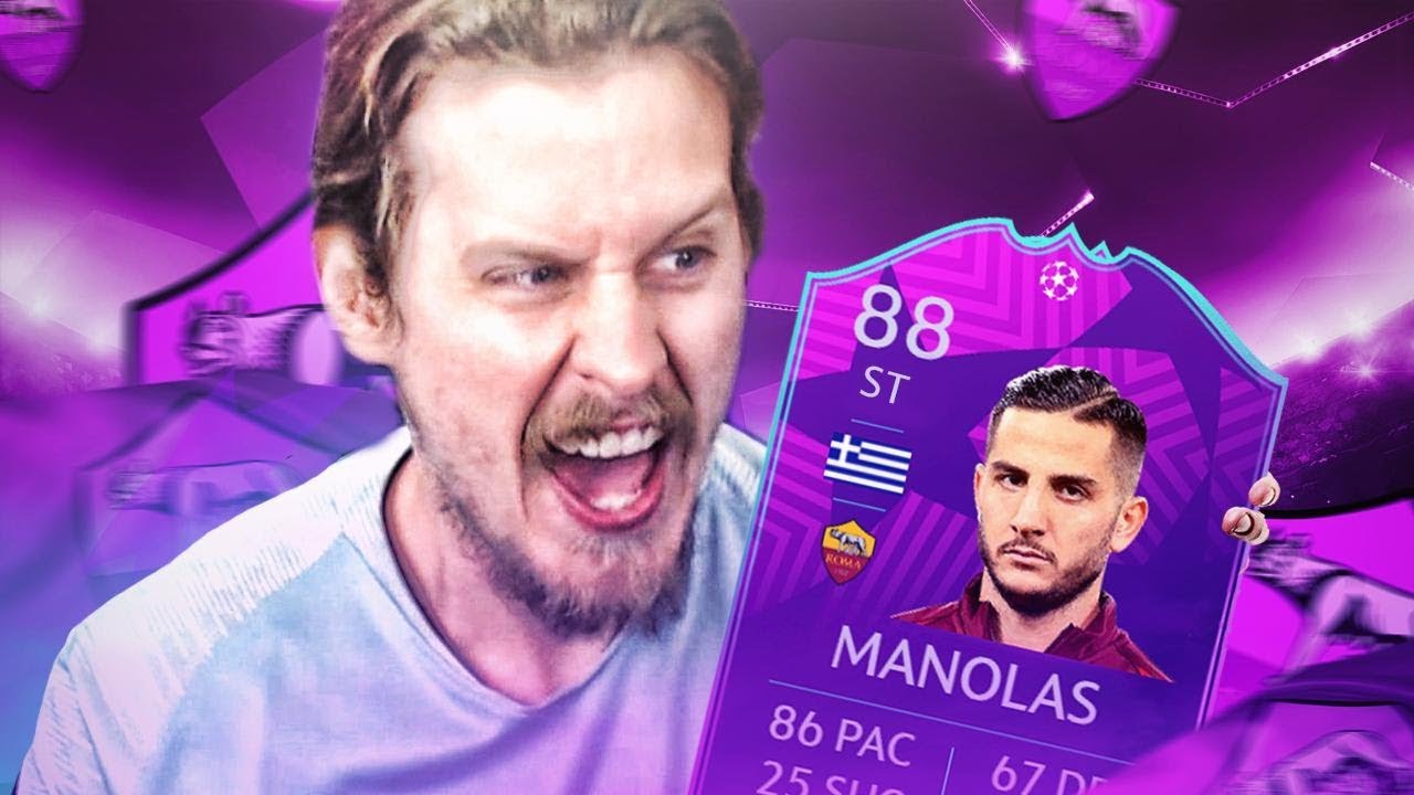 UCL MANOLAS AT STRIKER?! 88 UCL MOMENTS MANOLAS PLAYER REVIEW! FIFA 19 Ultimate Team