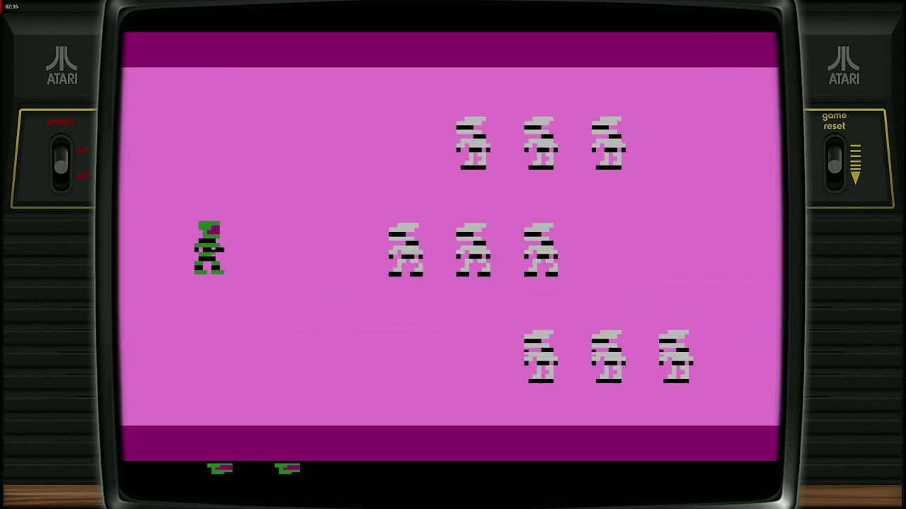 Halo 2600 Atari 2600 Gameplay – Demake of Halo with Master Chief on a 1977 Console