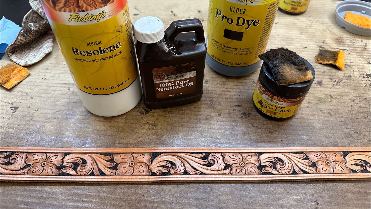 How To Apply Antique Finish To Tooled Leather