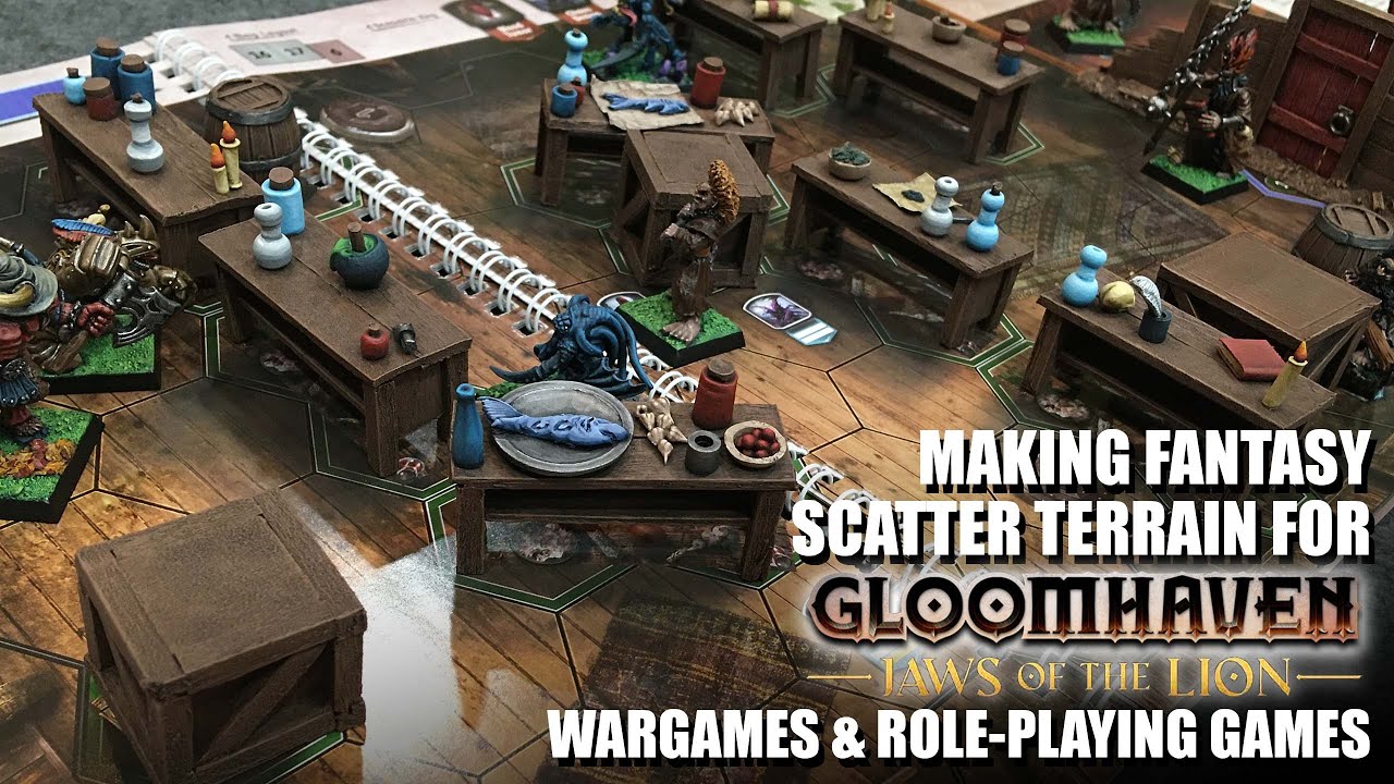 Making Fantasy Scatter Terrain for Gloomhaven, Wargames & RPGs