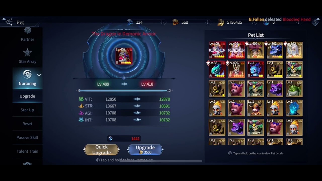 Pet 90 day open sv Immortal awakening