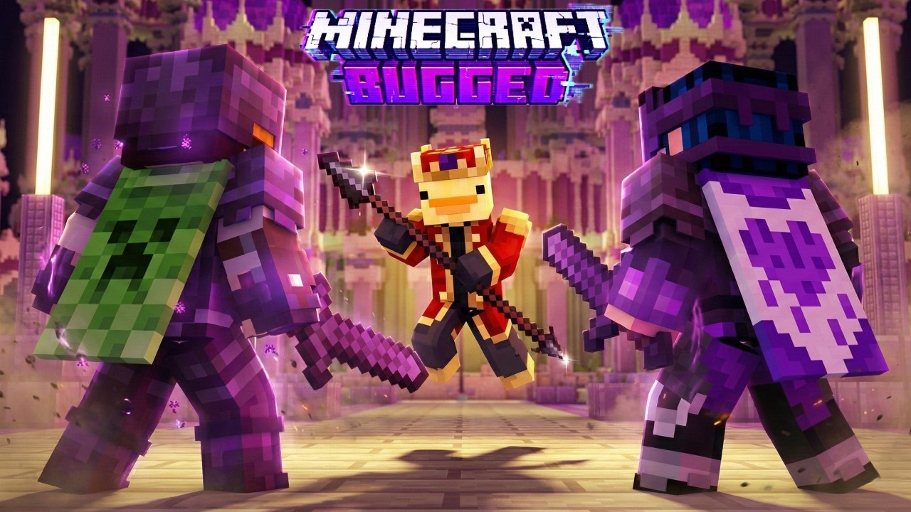 Au găsit civilizația secretă în End pe Bugged SMP! O Putem Apăra?