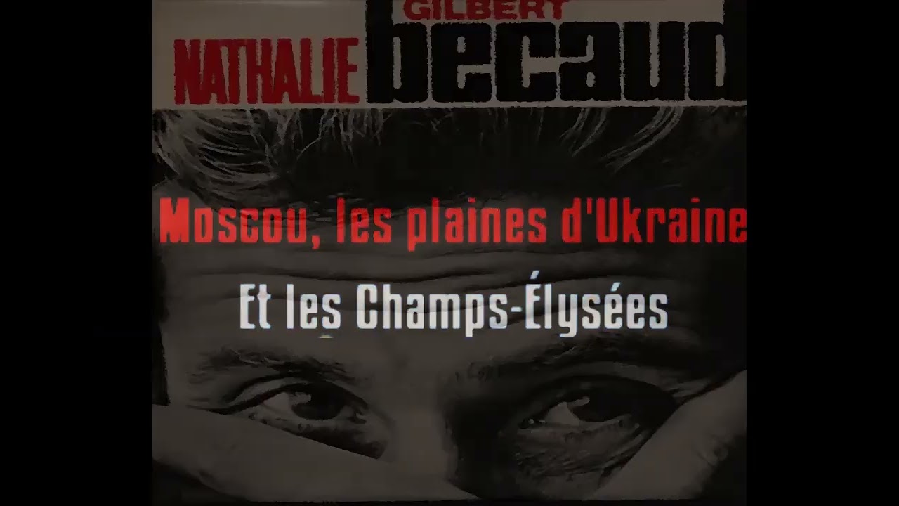 Nathalie KARAOKE by GILBERT BECAUD ( lucien depuydt karaoke )