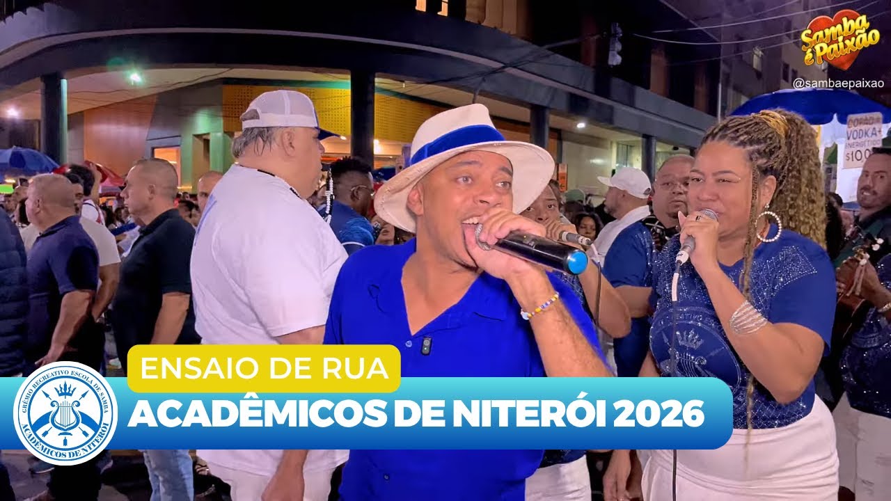 Acadêmicos de Niterói 2026 | 1º Ensaio de Rua Completo (4K)