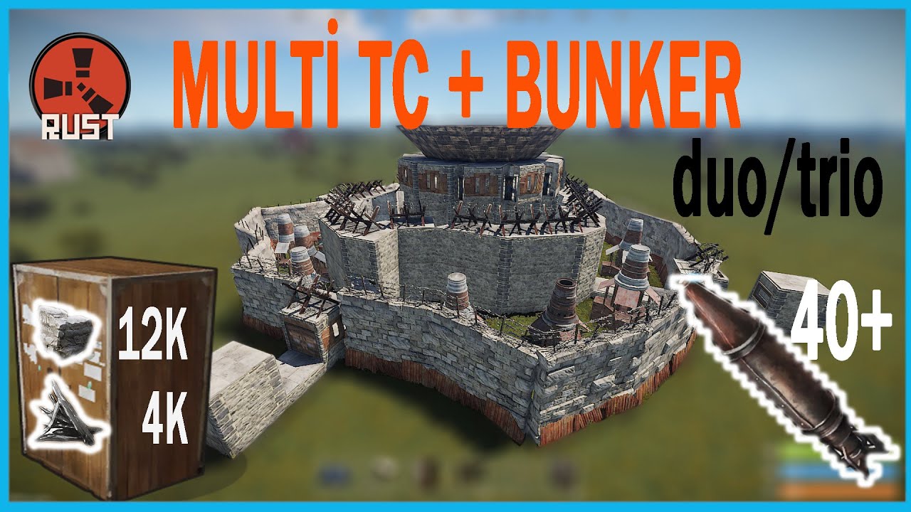RUST PATLAMAYAN BASE (5 serverda denendi) | Rust Türkçe Base Yapımı