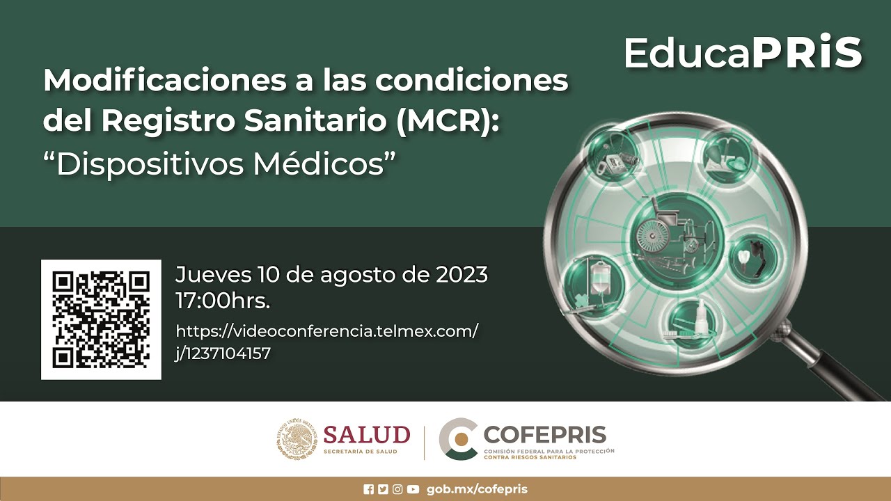 Modificaciones a las condiciones del Registro Sanitario (MCR): Dispositivos Médicos