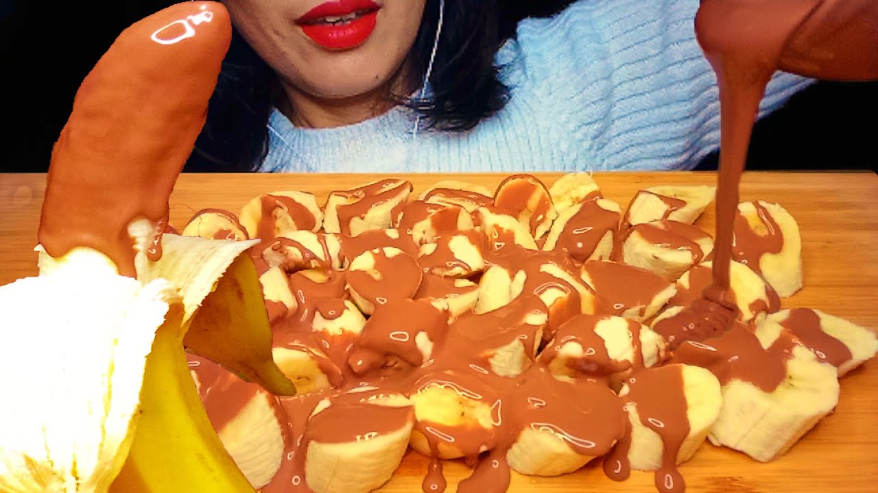 ШОКОЛАДНЫЙ БАНАН | MUKBANG | ASMR | EATING SOUNDS