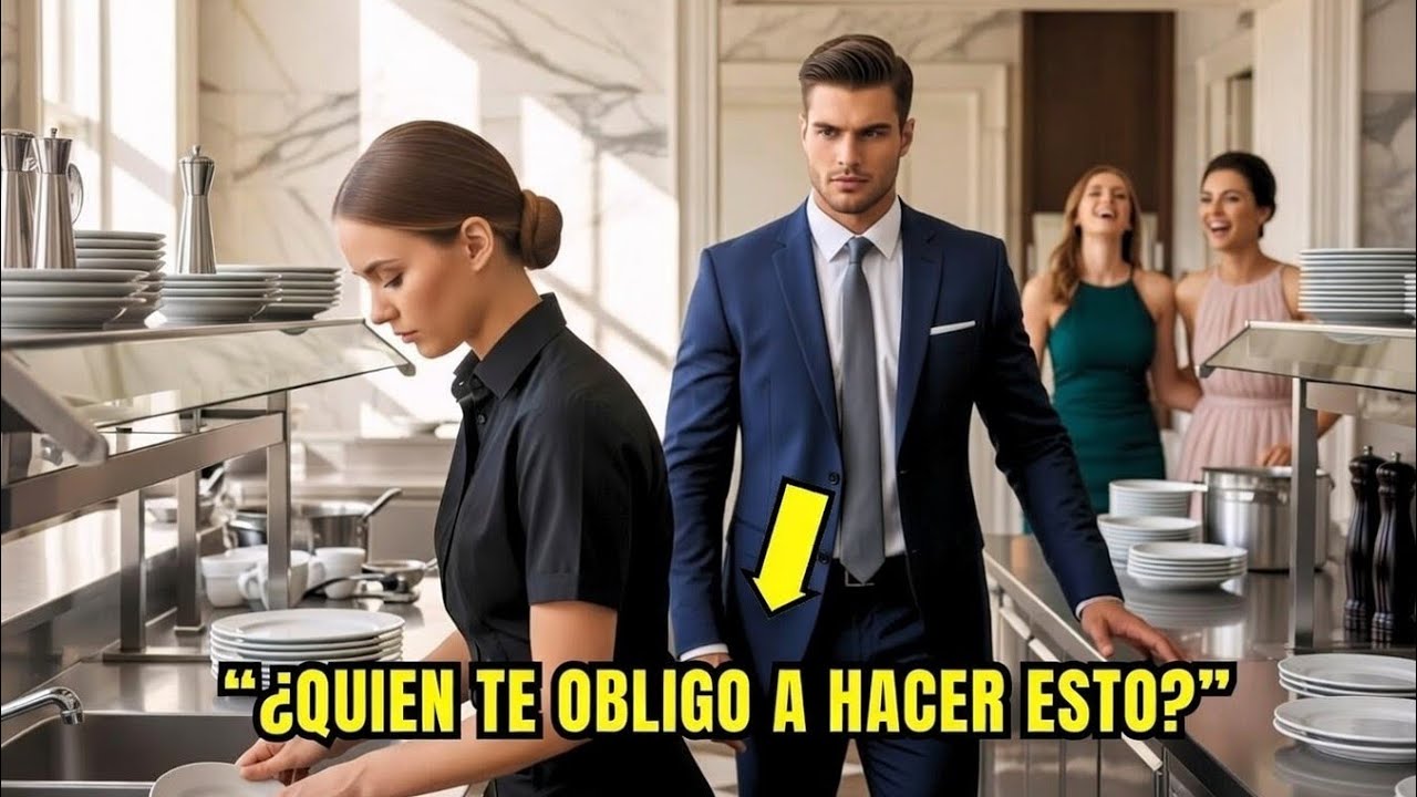 ¡La obligaron a fregar platos en la gala… sin saber que era la DUEÑA de la mansión!