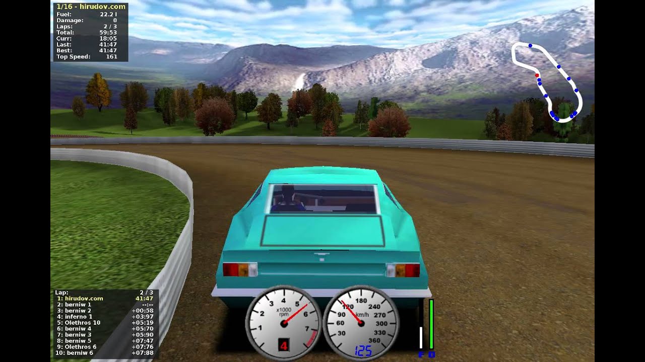 TORCS gameplay Aston Martin DBS versus all on Dirt Tracks - Dirt 1