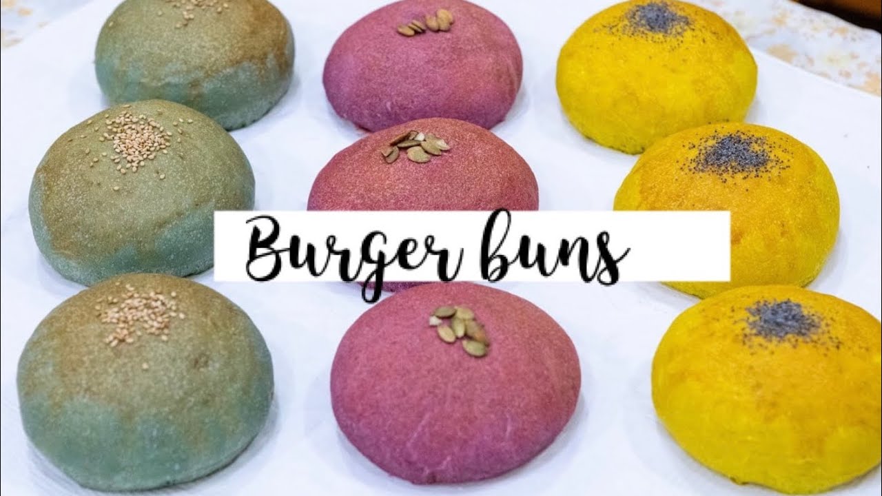 PANINI PER HAMBURGER COLORATI (Vegan Burger Buns sofficissimi)