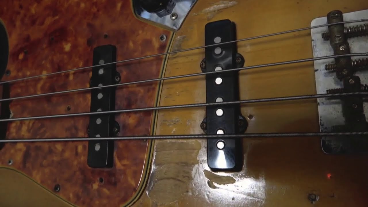 ヴィンテージjazzbass紹介。仕様、セッティングなど