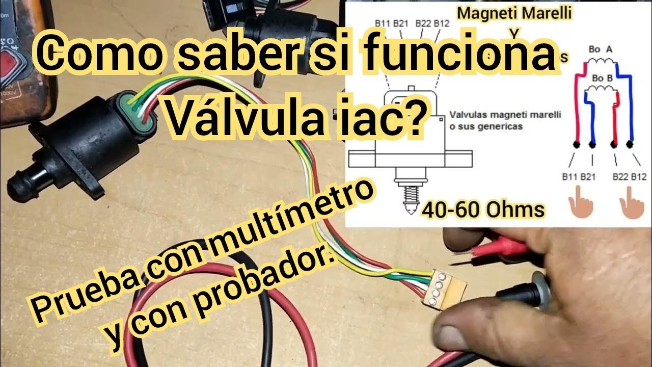 Como saber si funciona válvula iac?