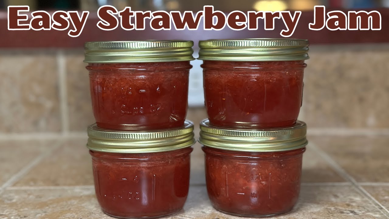 Water Bath Canned Strawberry Jam: Beginner Friendly, Shelf Stable