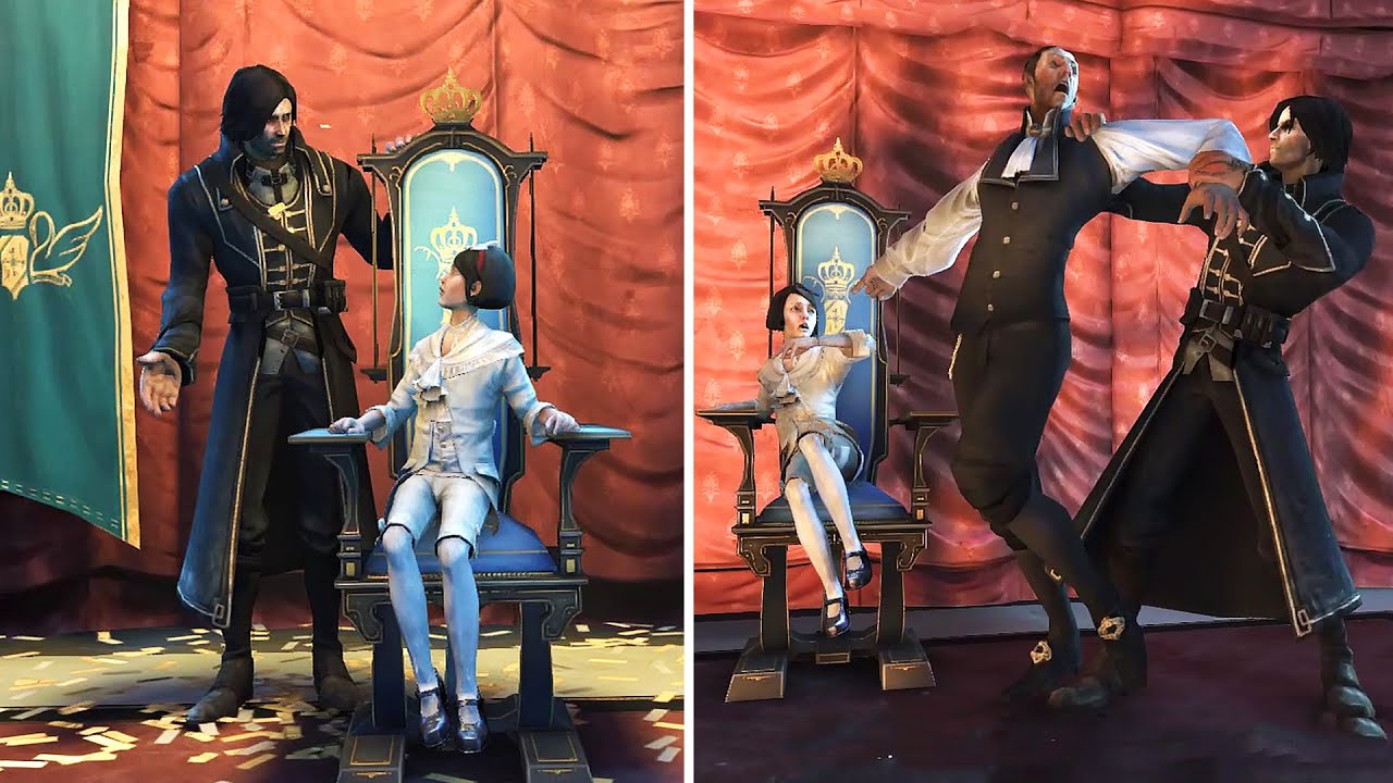 Dishonored — все 3 концовки (высокий хаос / низкий хаос / полный хаос) + титры