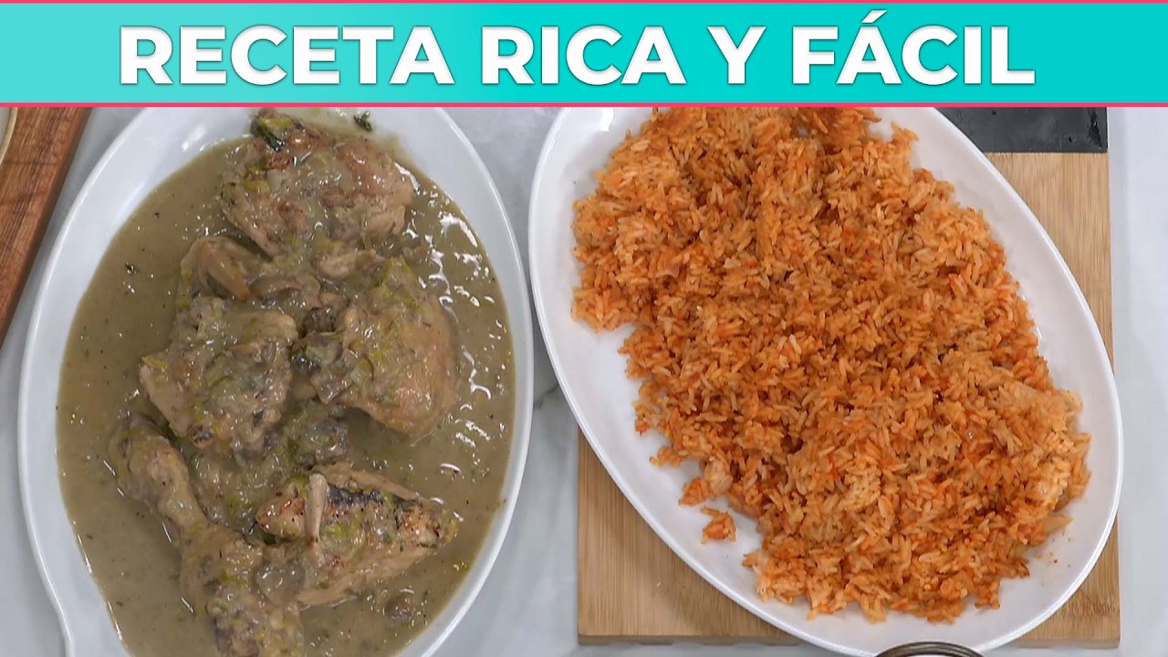 POLLO CON CREMA DE PUERRO Y HONGOS CON ARROZ DE MORRÓN: Una receta única de Coco Carreño
