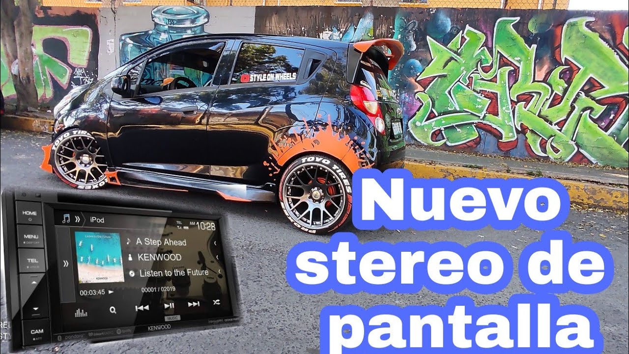 NUEVO ESTEREO DE PANTALLA AL SPARK KENWOOD DDX276BT #AUTOS #KENWOOD #SPARK