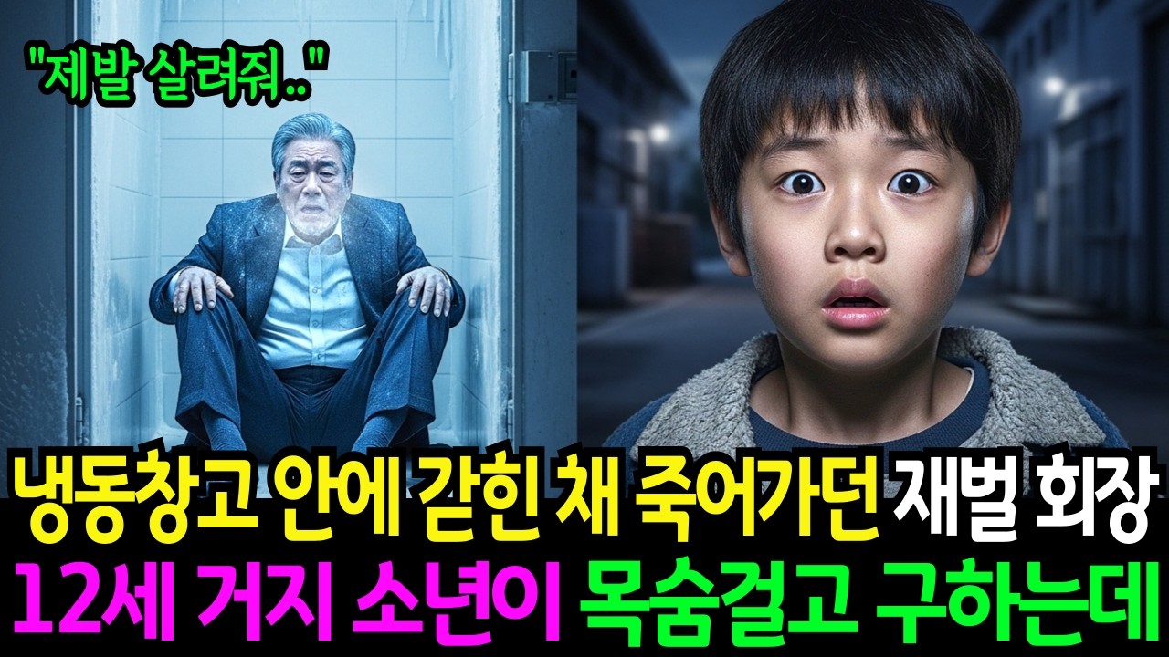 암살 당해 냉동창고 안에 버려진 백만장자 재벌회장을 12살 거지 천재 소년이 목숨 걸고 구하는데