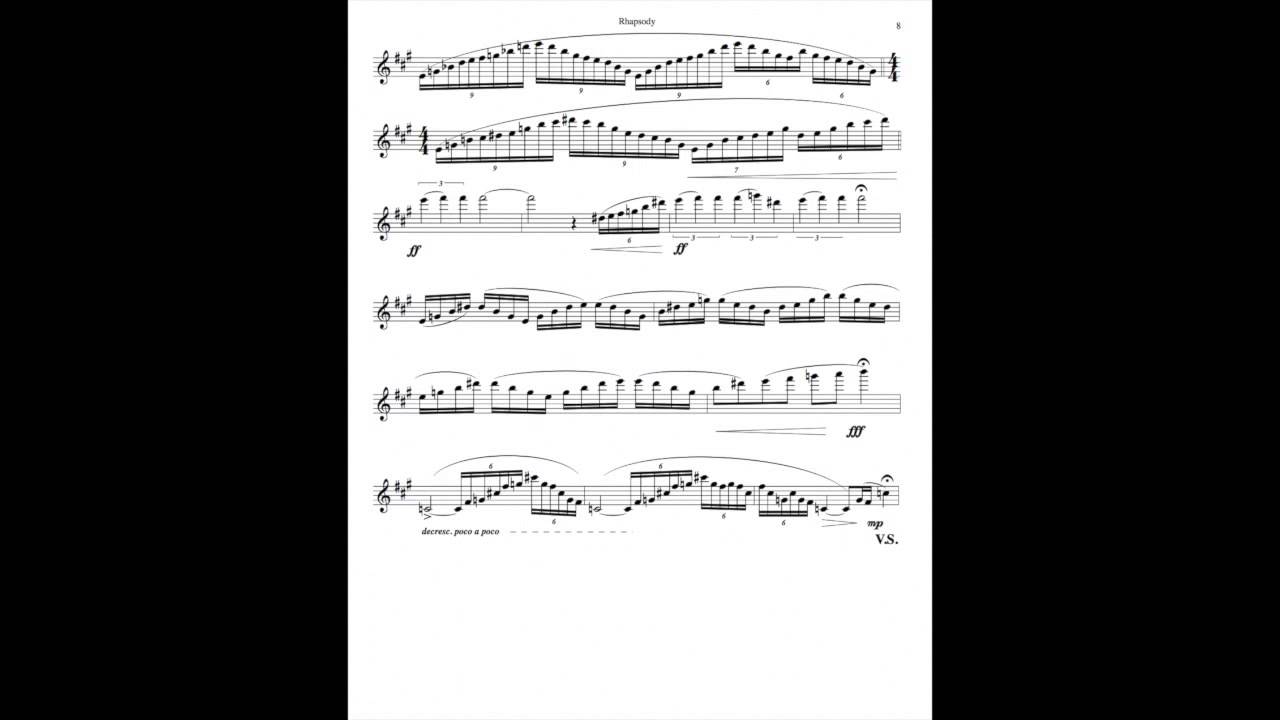 Rhapsody for Baritone Saxophone and Wind Orchestra by Mark Watters