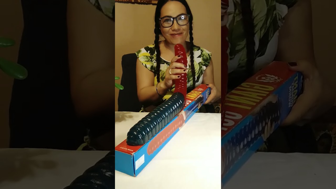 BIGGEST GUMMY WORM IN THE WORLD #challenges #mukbang #subscribers #amazing #america