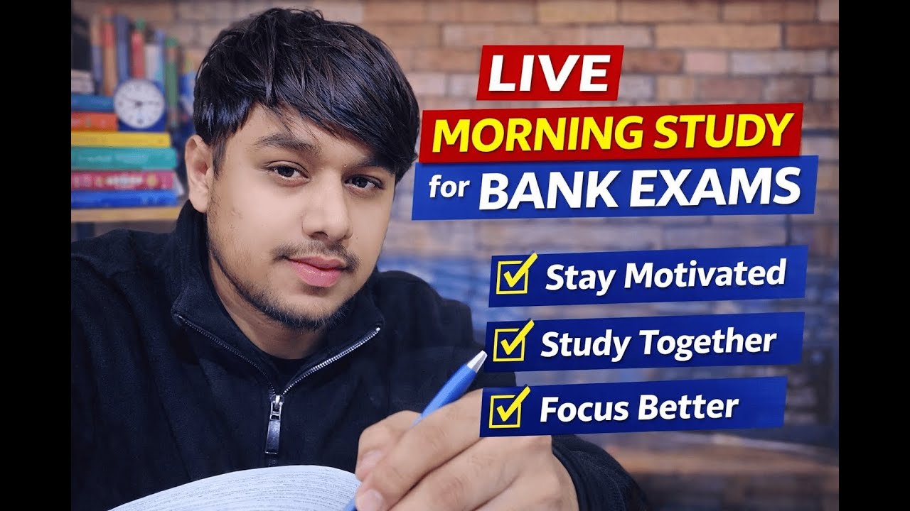Study With Me LIVE | Bank Exam Preparation | Focus & Motivation