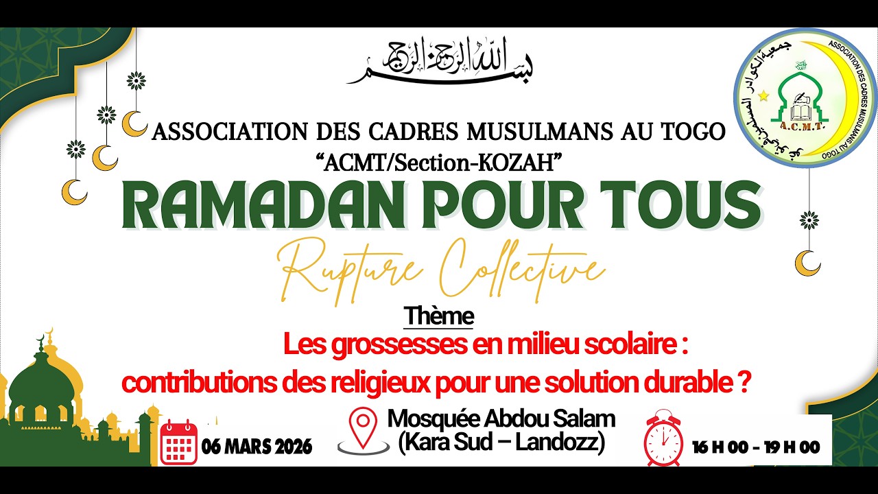 RUPTURE COLLECTIVE DE JEÛNE 🌙