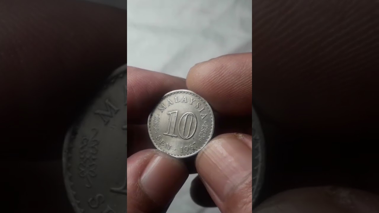Malaysian coin.  10 sen, 1967