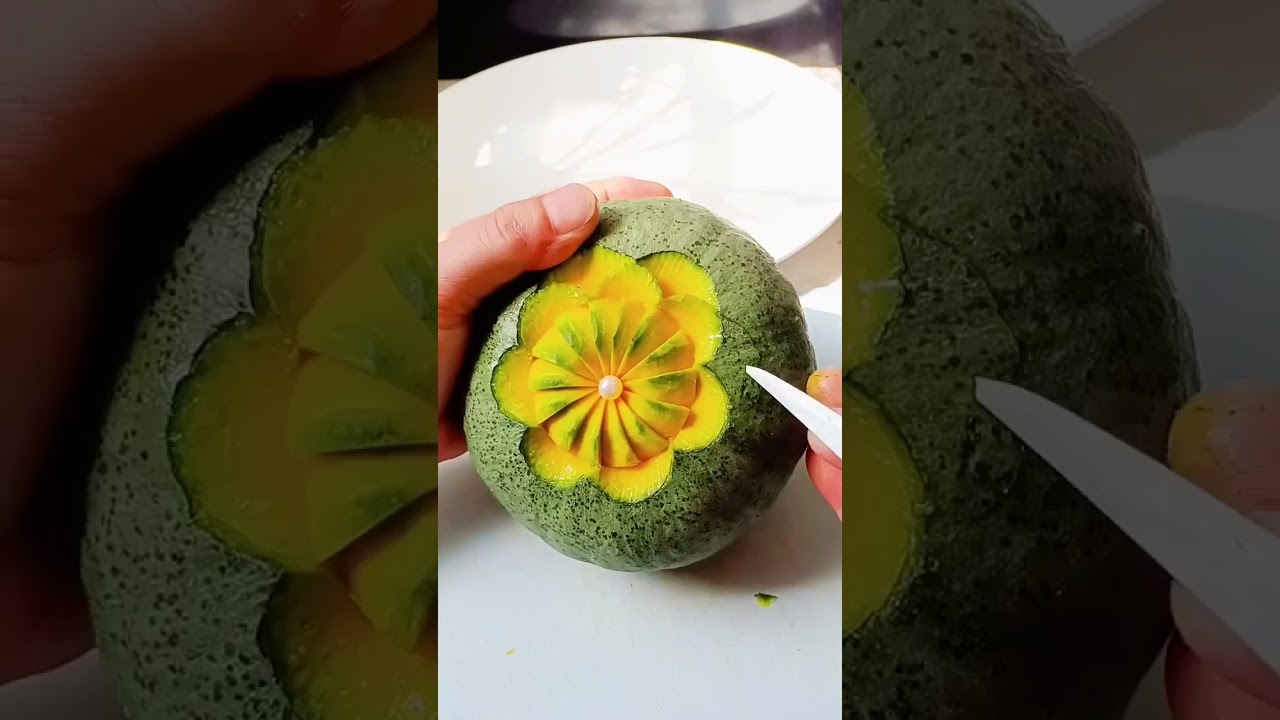 😍Chinese Chef丨Vegetable Carving Art丨Pumpkin carving beautiful flowers