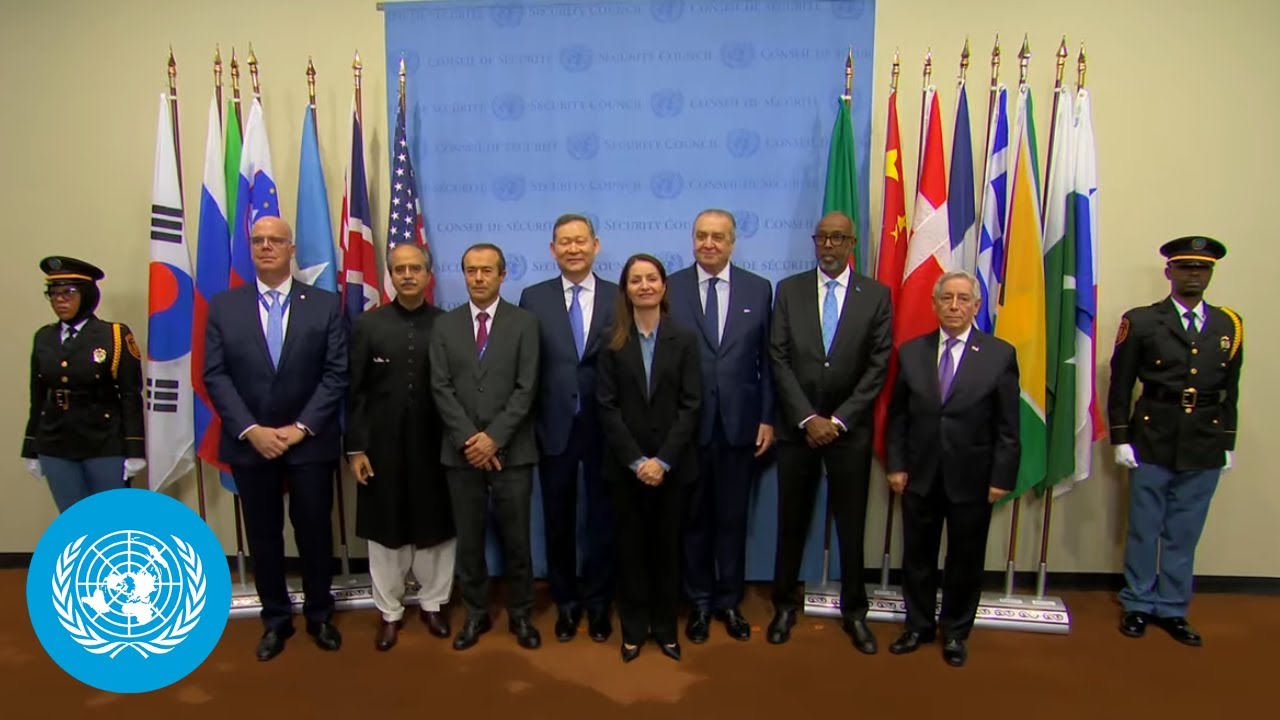 Flag Ceremony for Newly-Elected UN Security Council Members 2025 - 2026 | United Nations