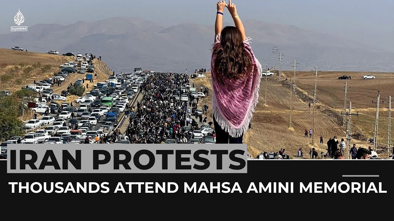 Clashes as thousands attend Mahsa Amini memorial in Iran&rsquo;s Saqqez