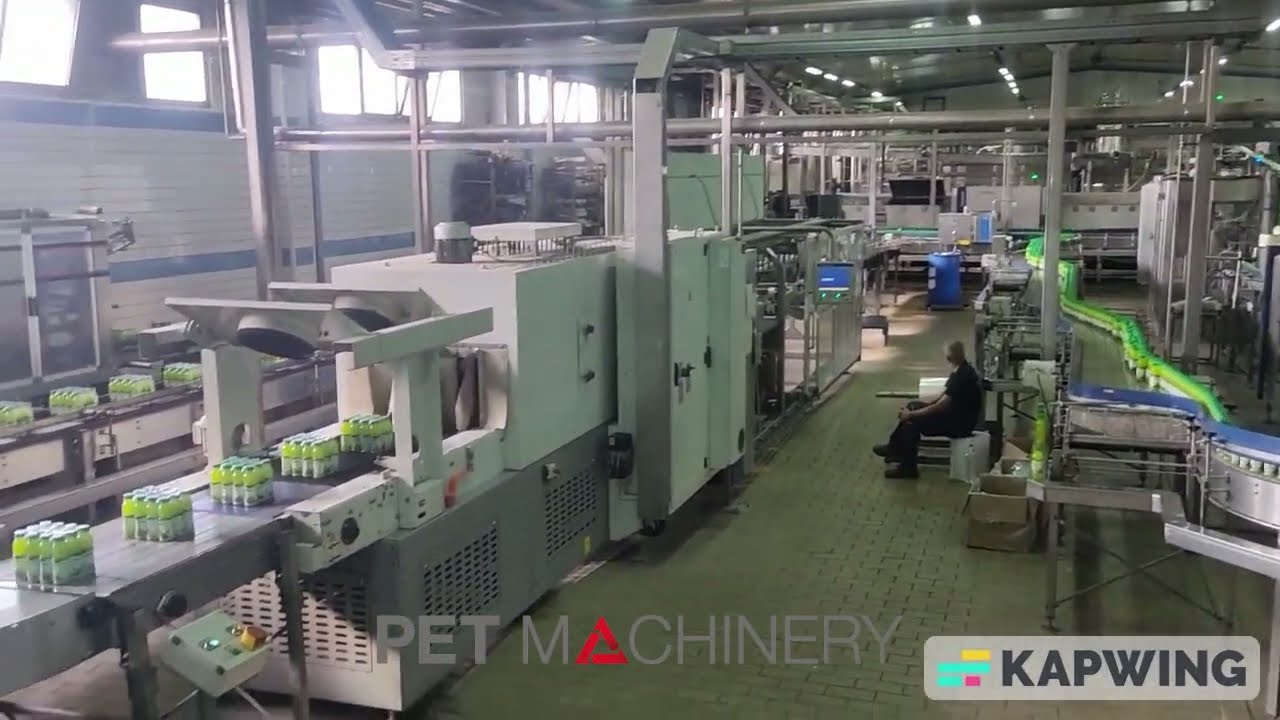 Krones hot fill bottling line for juices, ice tea (2012)