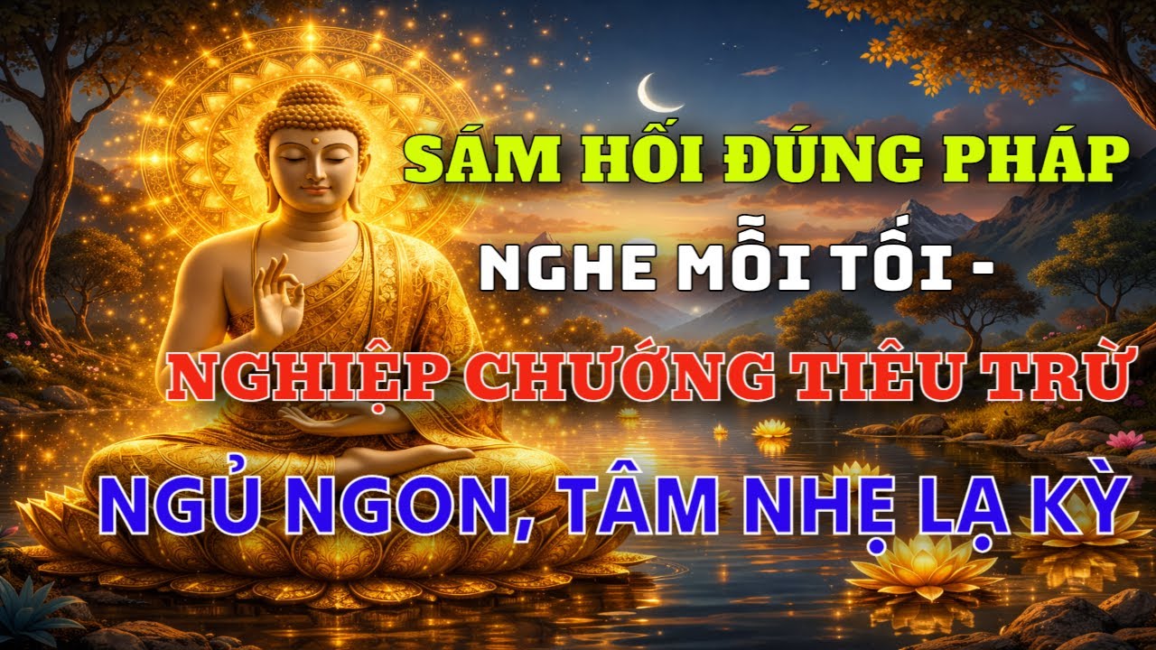 Sám Hối Đúng Pháp Theo Lời Phật Dạy – Nghe Mỗi Tối Nghiệp Chướng Tiêu Dần, Tâm Nhẹ Lạ Kỳ