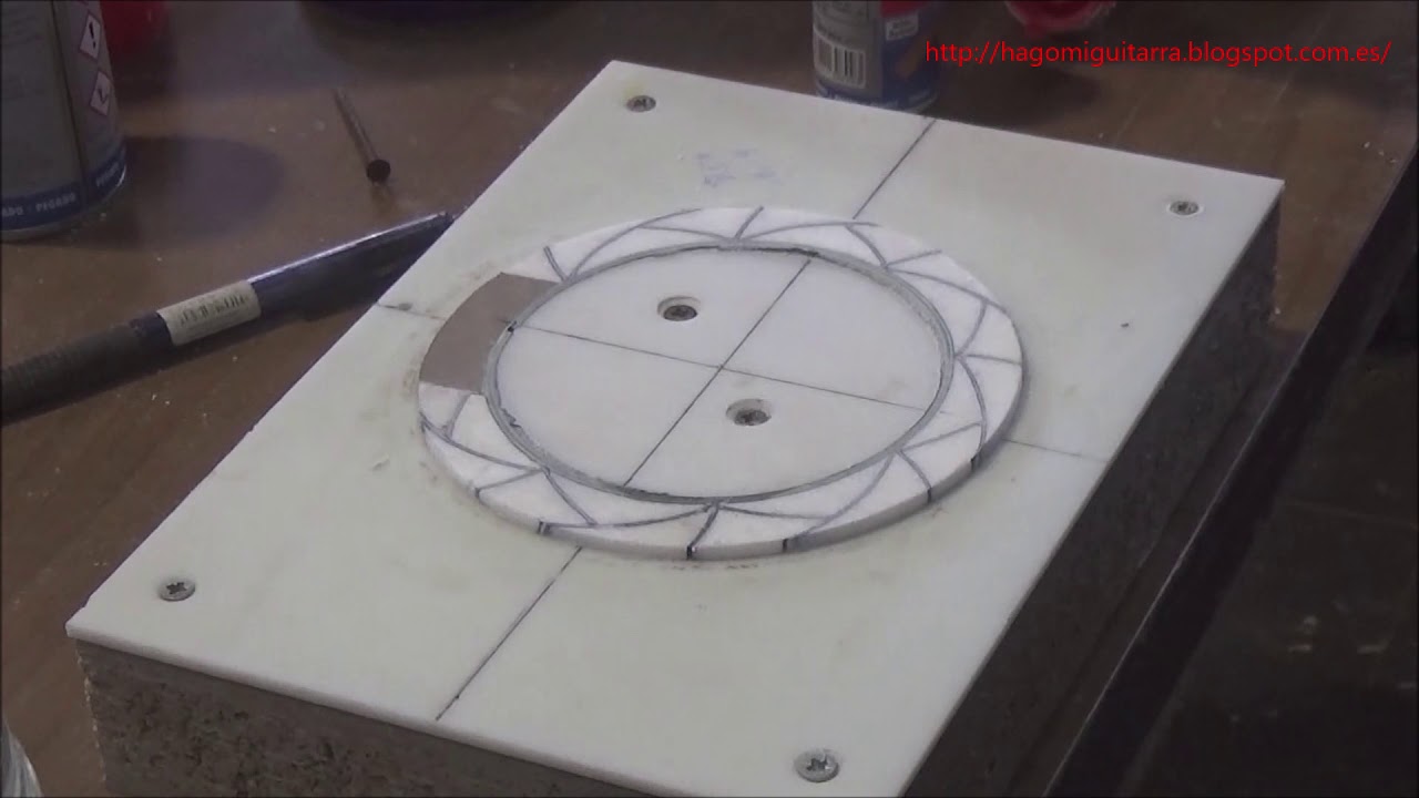 Construcción de guitarras-Rosetas con cartulina parte 2