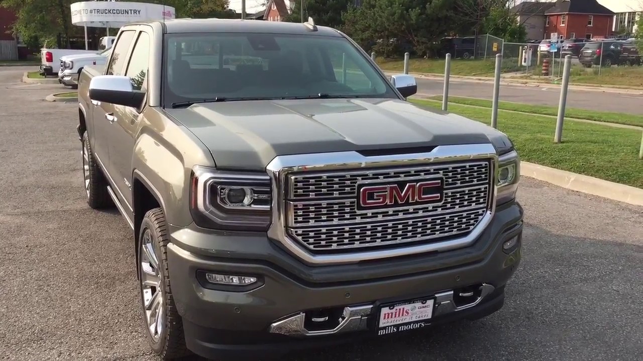 2018 GMC Sierra 1500 Crew Cab Denali Retractable Steps Heated Cooled Seats Oshawa ON Stock #180109