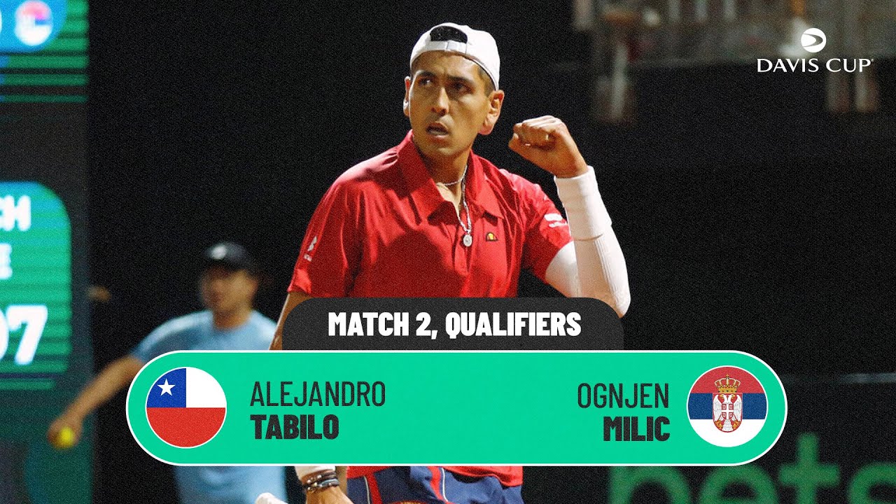 Alejandro Tabilo v Ognjen Milic | Chile v Serbia | 2026 Davis Cup Qualifiers 1st Round Highlights