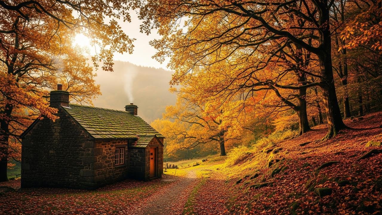 Autumn Fireside in the Castle Hall – Peaceful Medieval Music for Study and Sleep