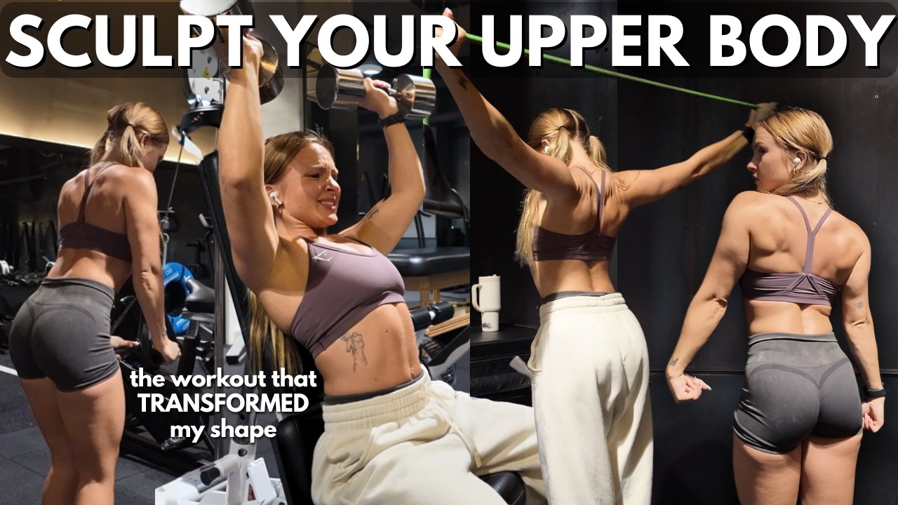 The Workout That TRANSFORMED My Upper Body (mic’d up gym workout for women)