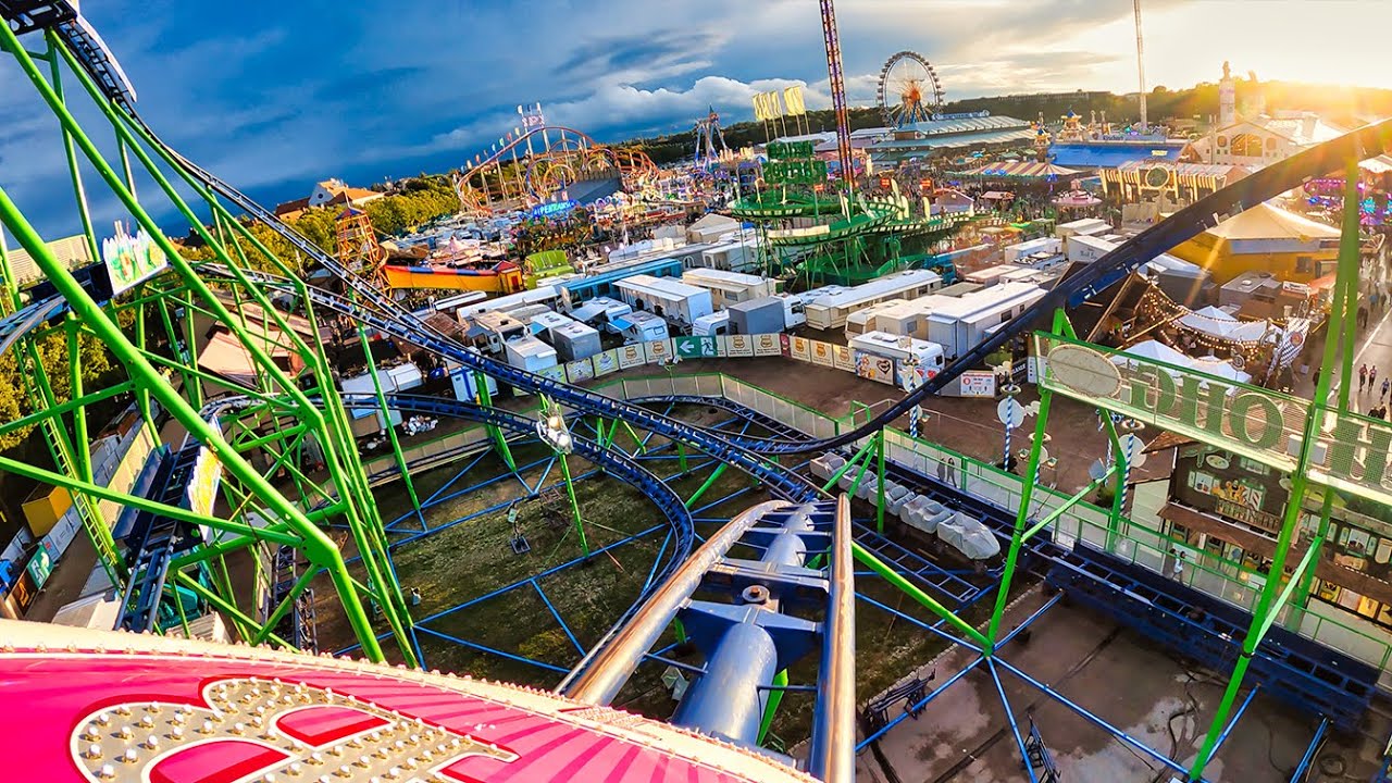 Alpina Bahn (Bruch) - 4K Onride POV - Oktoberfest München 2022 | Achterbahn