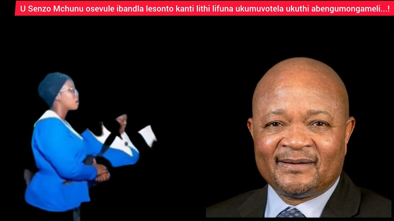 U Senzo Mchunu osevule ibandla lesonto kanti lithi lifuna ukumuvotela ukuthi abengumongameli...!