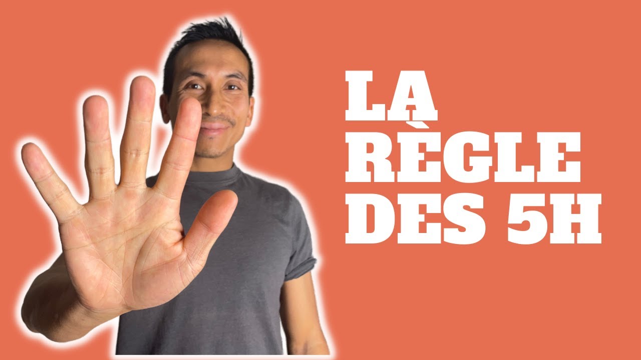 La règle des 5h : indispensable pour ta survie professionnelle