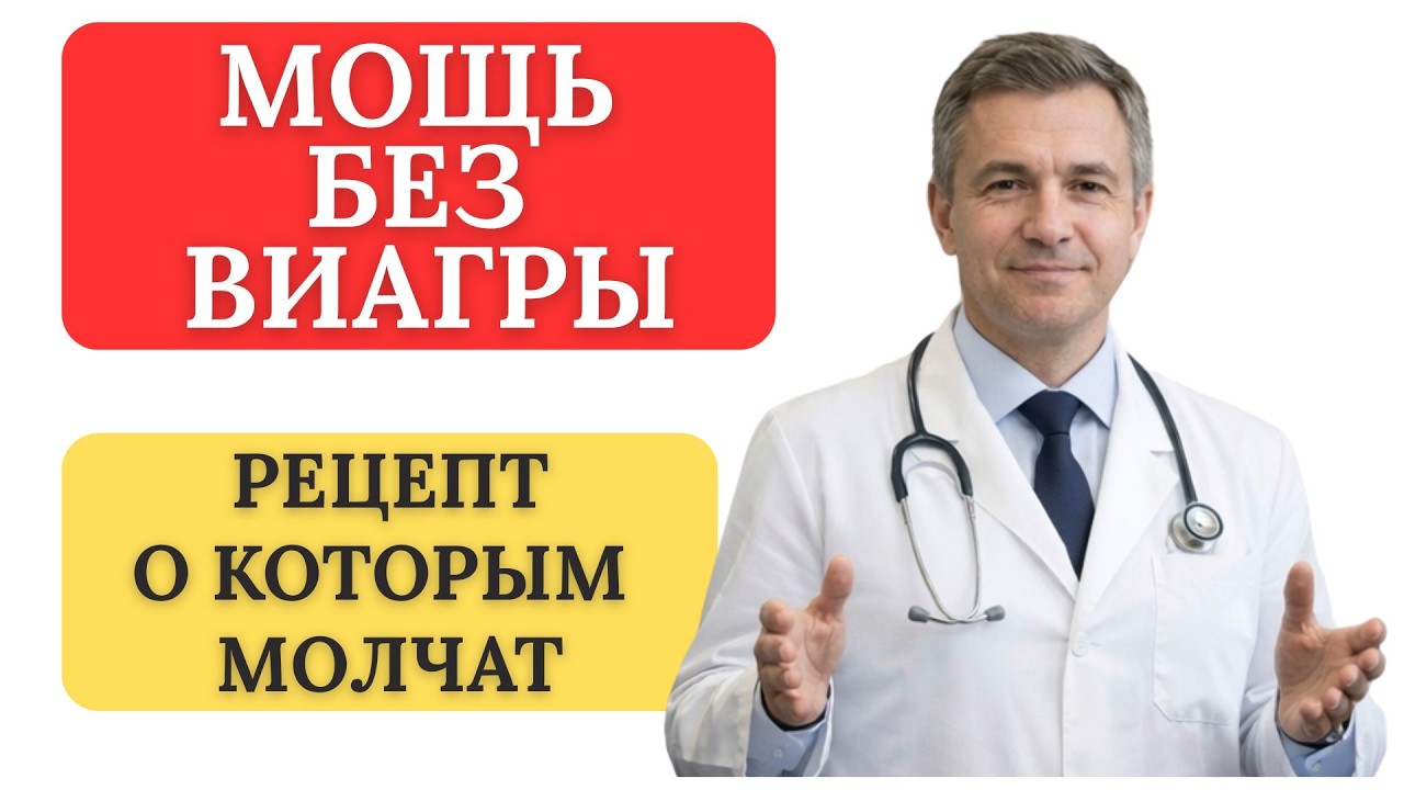 💊 ЗАБУДЬ О ВИАГРЕ! Мощный рецепт от уролога ДЛЯ ЭРЕКЦИИ в 40+ (Всего 5 ингредиентов)