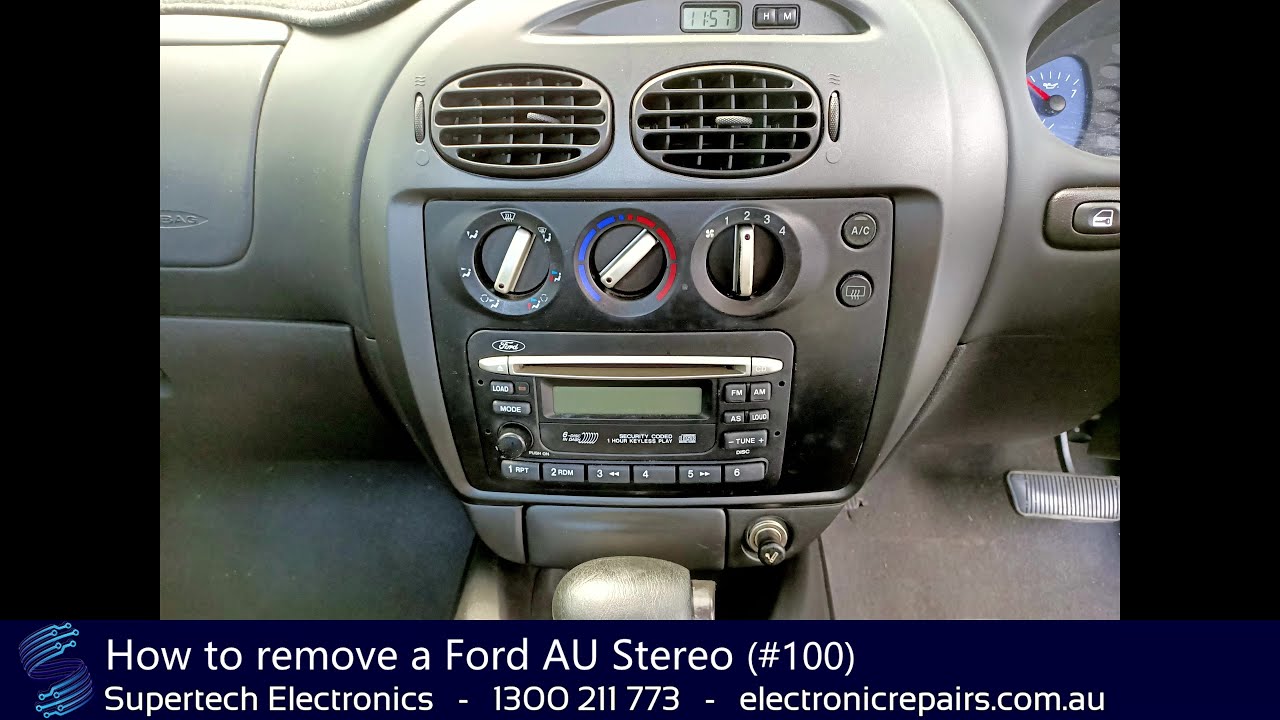 Как снять стереосистему Ford AU (#100)