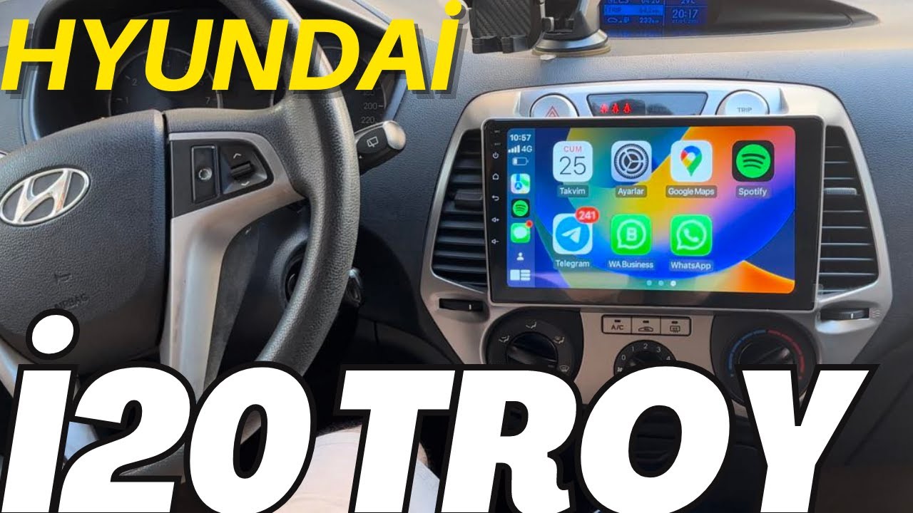 HYUNDAİ İ20 TROY CARPLAY-ANDROİD MULTİMEDYA SİSTEMİ #hyundai #i20troy #carplay  #androidauto 22-1397