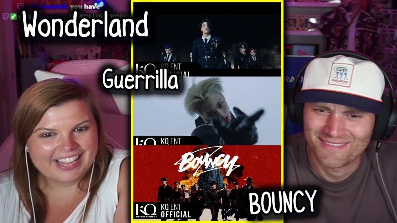 My Wife's First TIME Reaction to ATEEZ 'WONDERLAND'+ 'BOUNCY' + ‘Guerrilla’ Official MVS