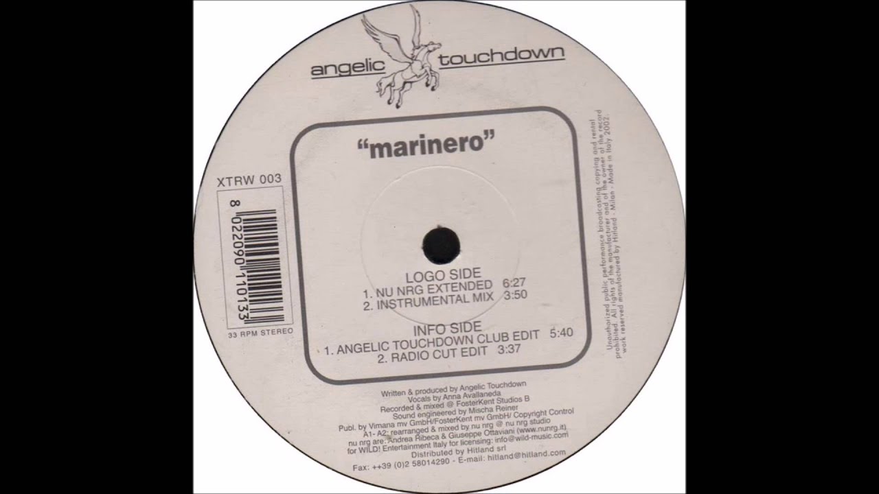 Angelic Touchdown - Marinero (Nu NRG Extended Mix) (2002)
