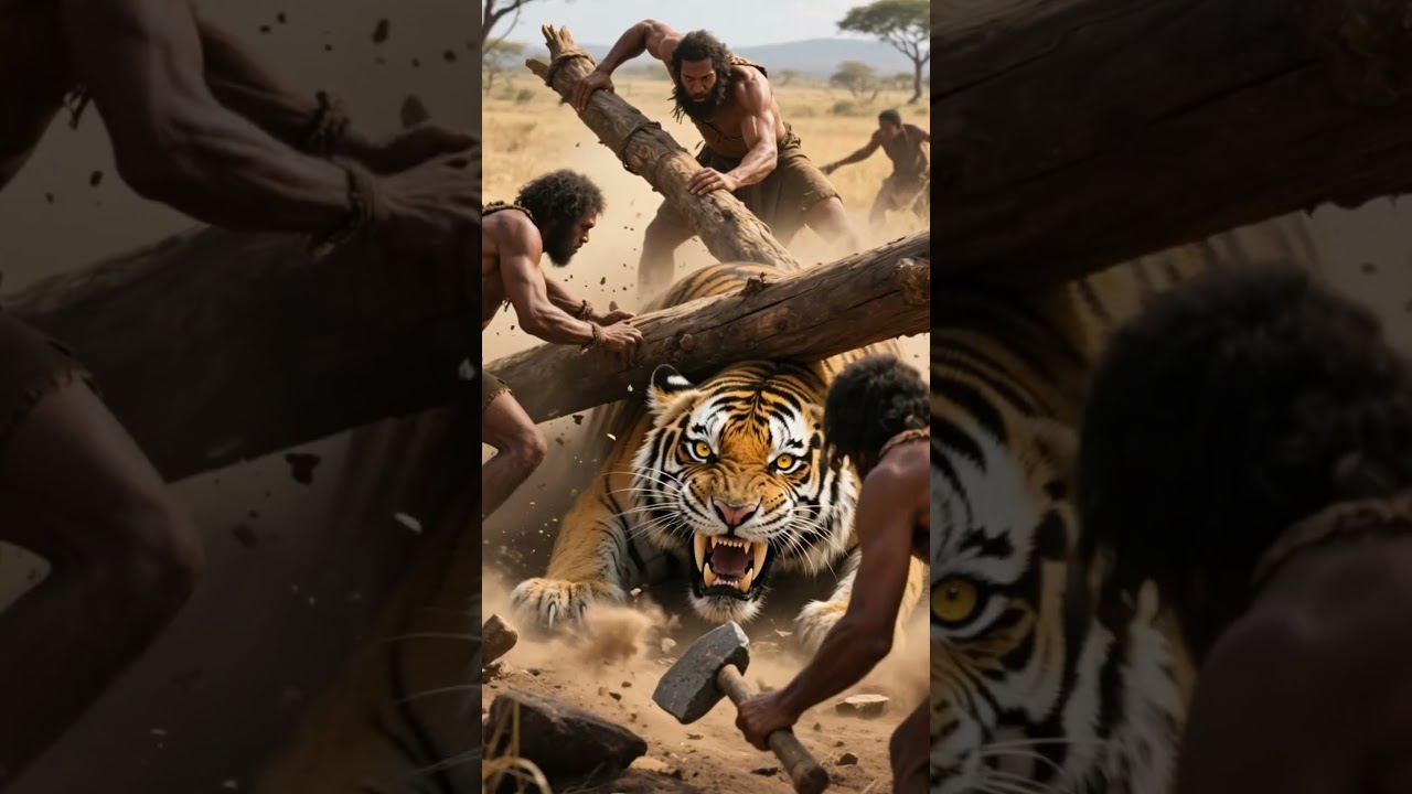 Ancient Humans Trapped A Saber-Toothed Tiger